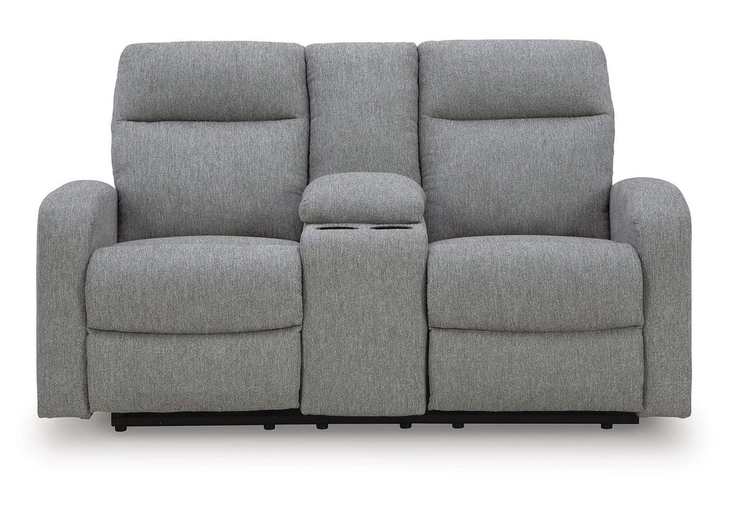 Gauntlet Reclining Loveseat with Console