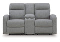 Gauntlet Reclining Loveseat with Console