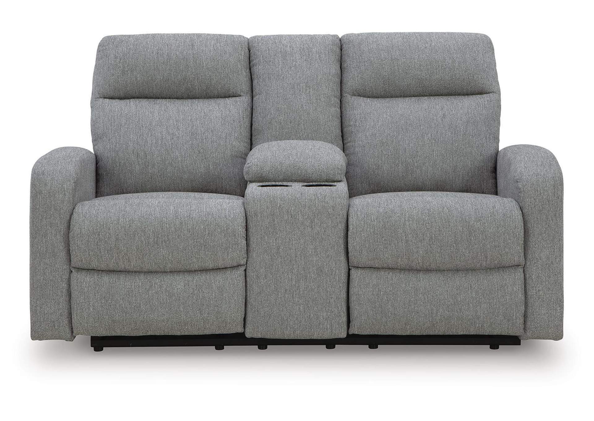 Gauntlet Reclining Loveseat with Console