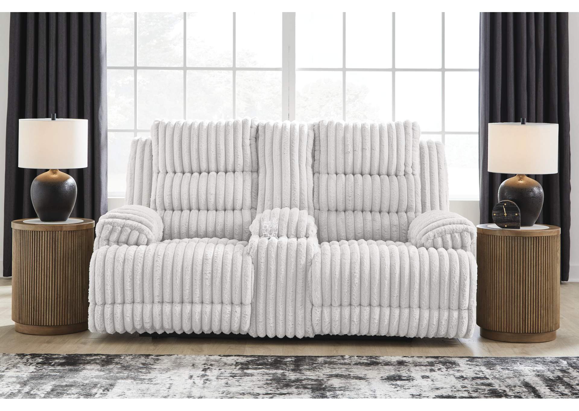 Rhines Falls Power Reclining Loveseat with Console