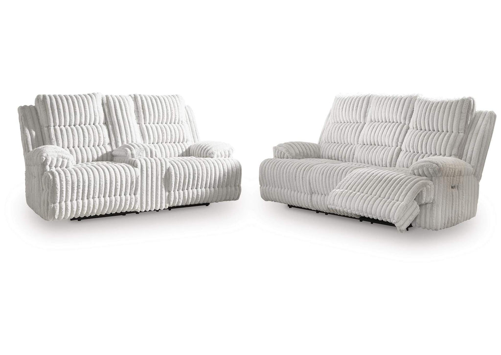 Technique Power Reclining Sofa and Loveseat Set