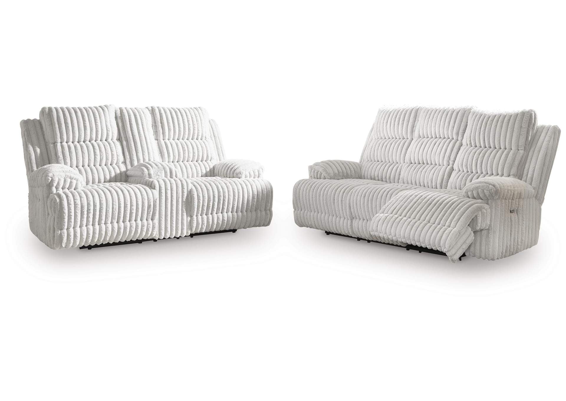 Technique Power Reclining Sofa and Loveseat Set