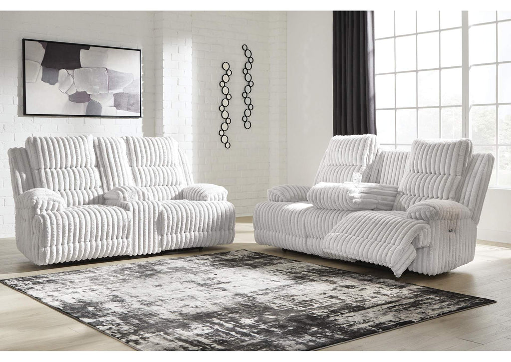 Technique Power Reclining Sofa and Loveseat Set