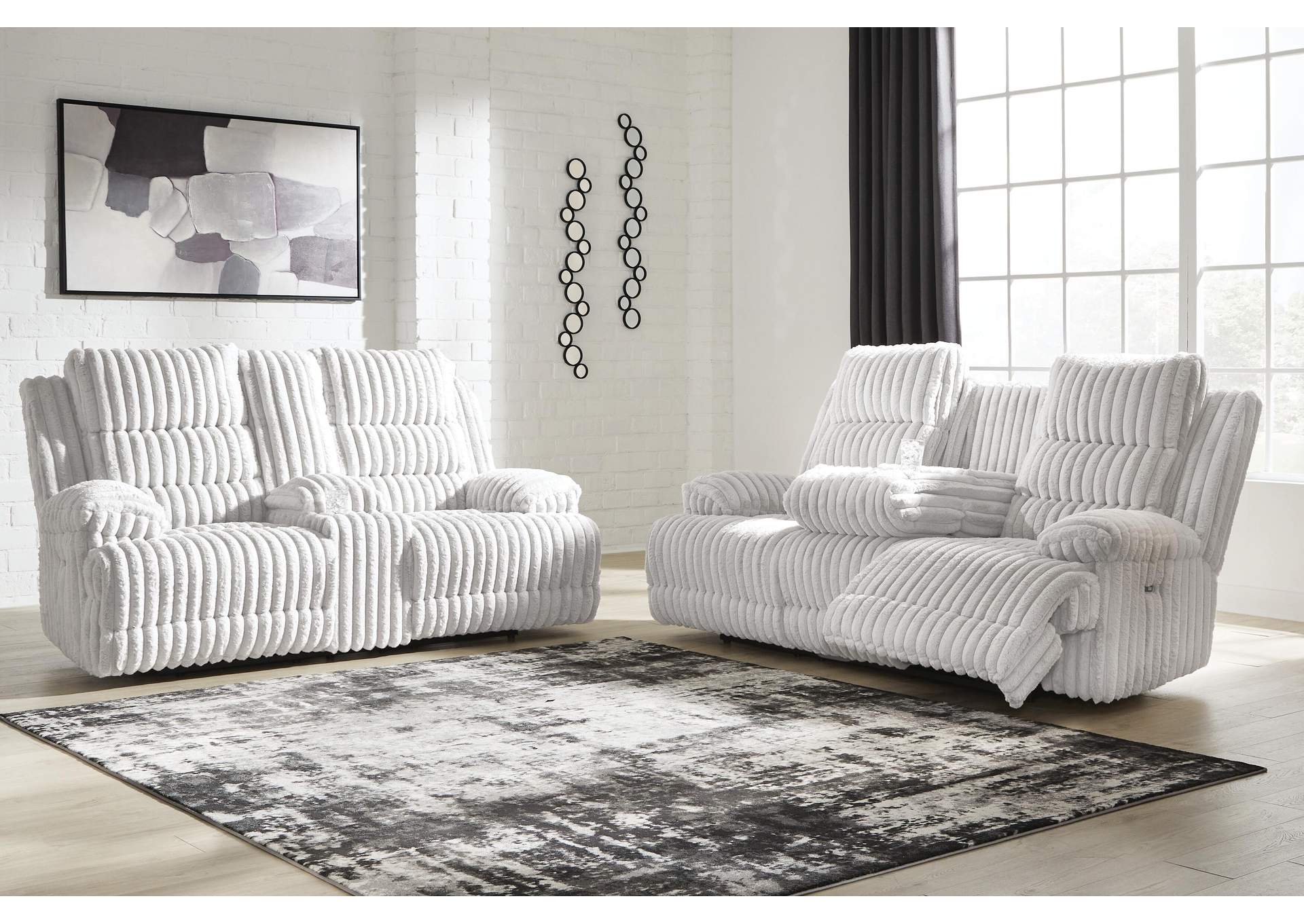Technique Power Reclining Sofa and Loveseat Set
