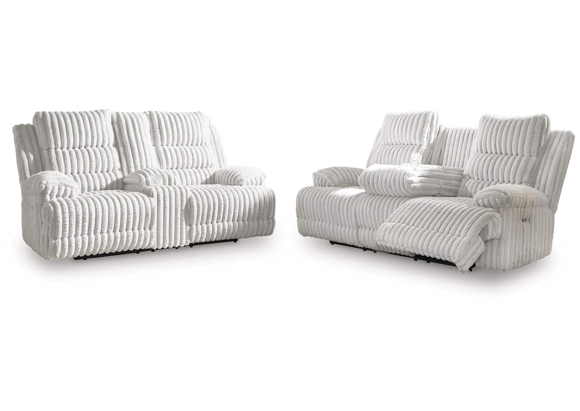Technique Power Reclining Sofa and Loveseat Set