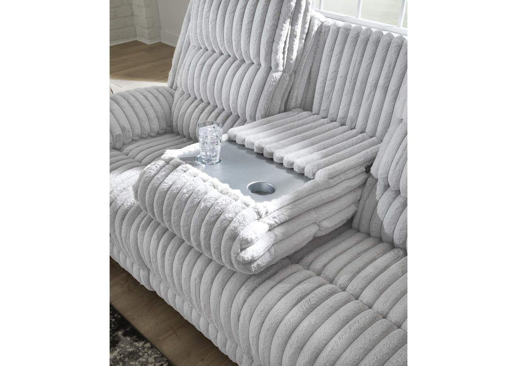 Rhines Falls Power Reclining Sofa with Drop Down Table detail