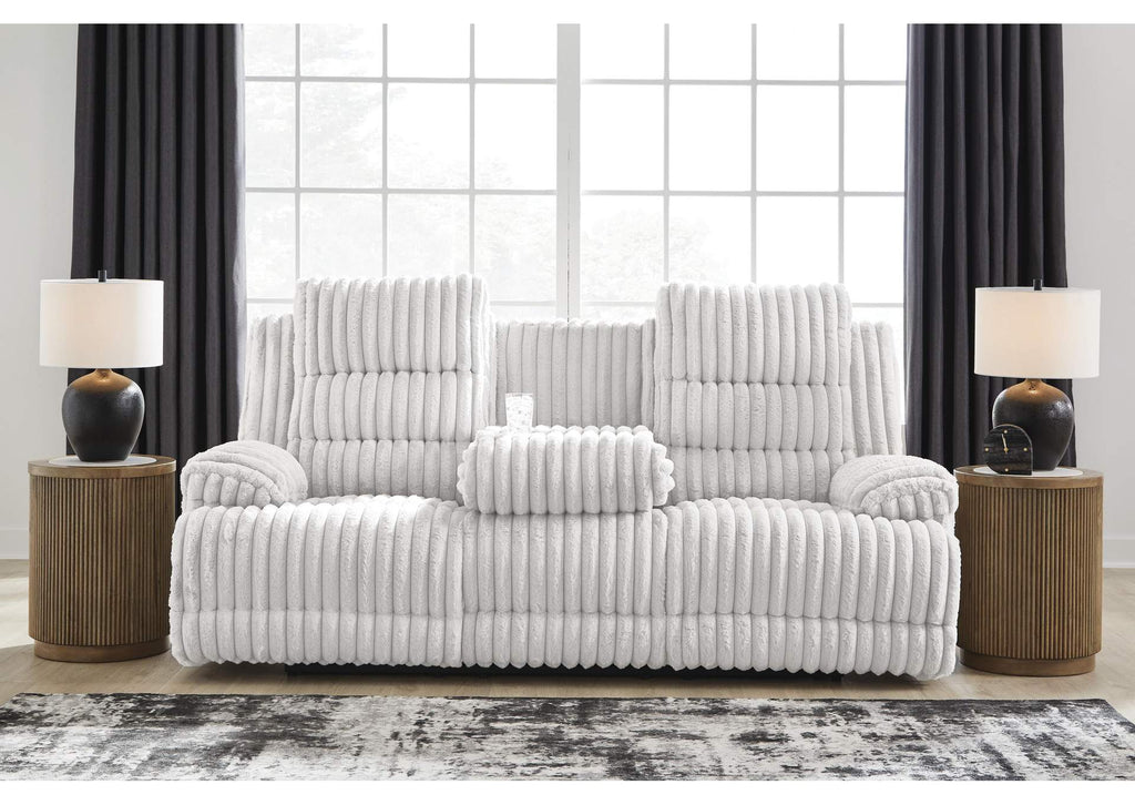 Rhines Falls Power Reclining Sofa with Drop Down Table