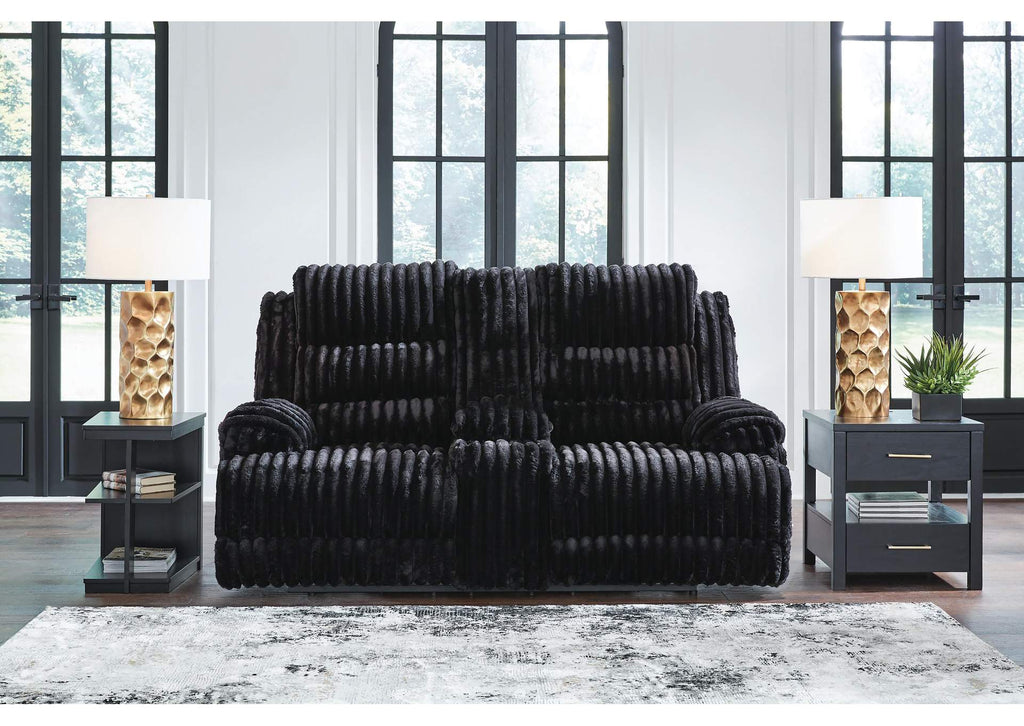 Rhine Falls Power Reclining Loveseat with Console