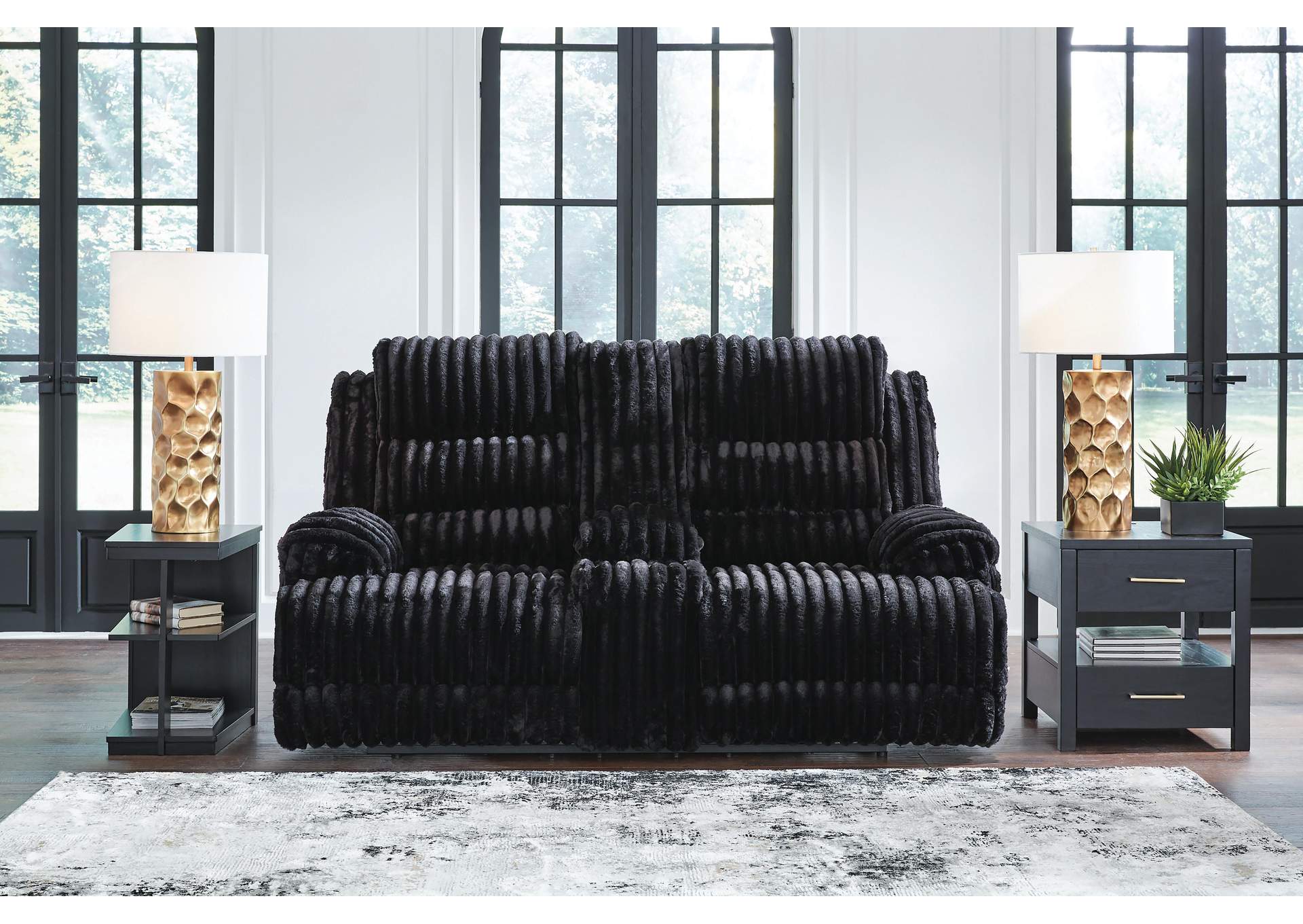 Rhine Falls Power Reclining Loveseat with Console
