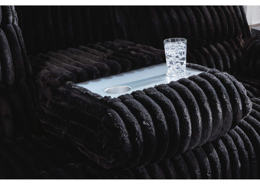 Rhine Falls Power Reclining Sofa with Drop Down Table detail