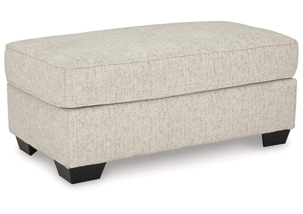 Heartcort Ottoman angled view