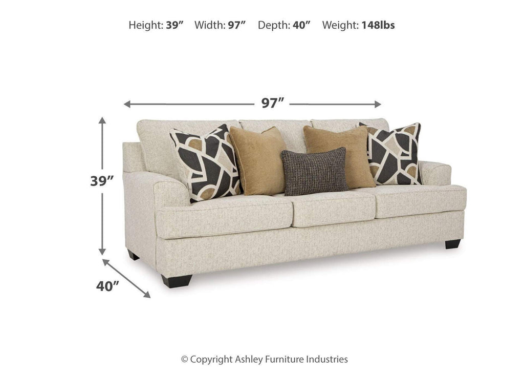 Heartcort Sofa, Loveseat, Chair and Ottoman dimensions