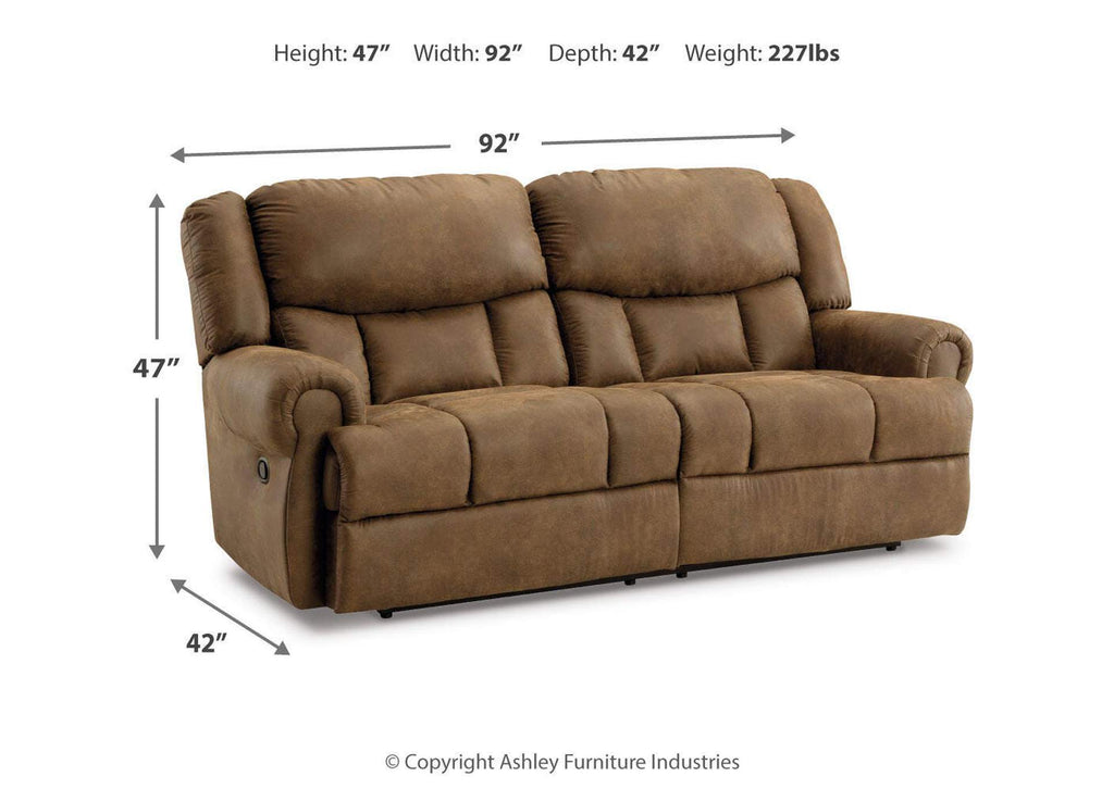 Boothbay Reclining Sofa dimensions