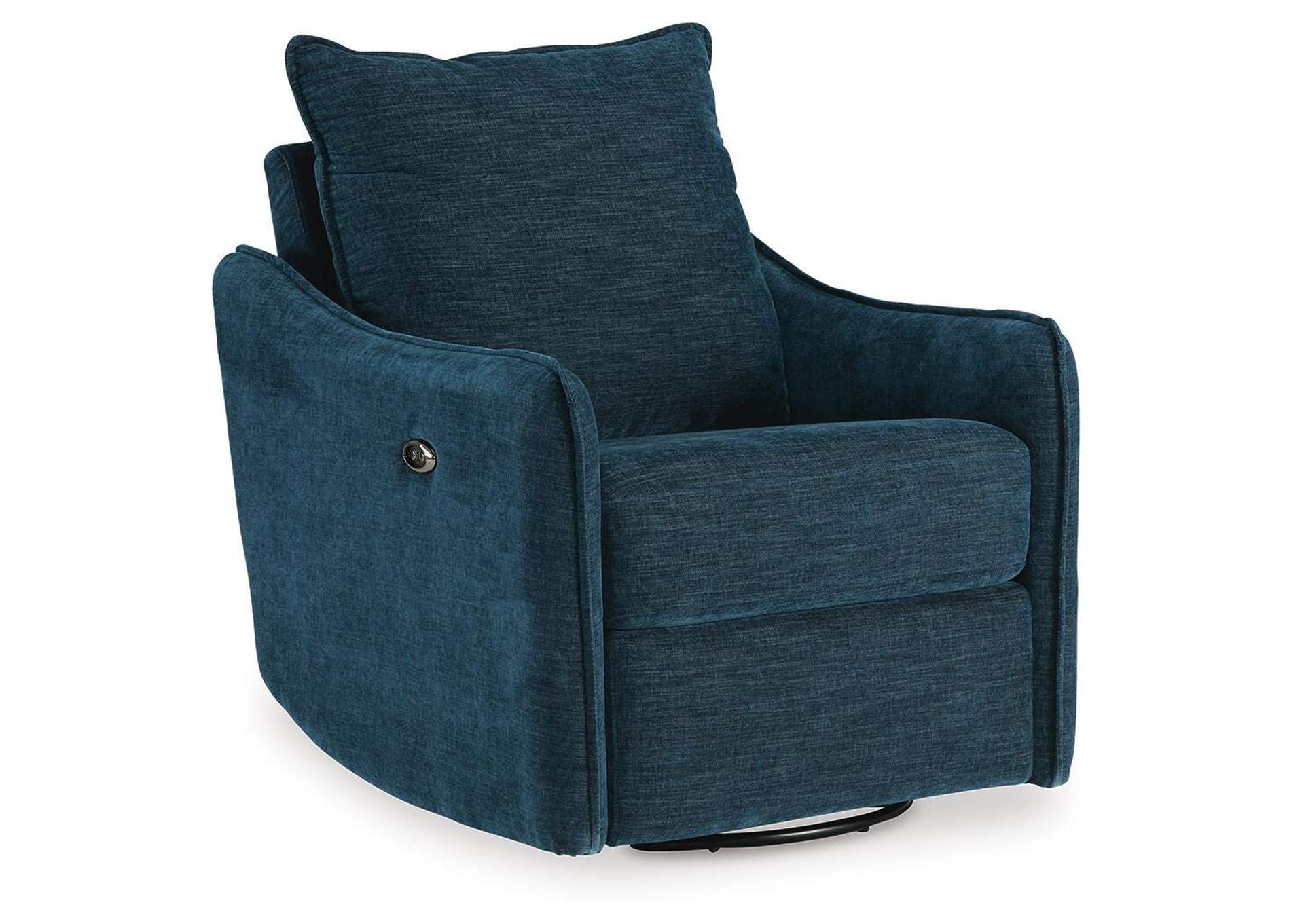 McBurg Swivel Power Recliner angled view