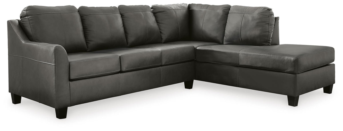 Valderno sectional, 2-Piece Sectional with Chaise · Right-Facing Chaise · 112 × 87 × 39 in, view 1
