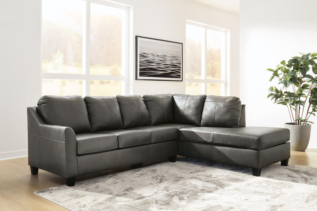 Valderno sectional, 2-Piece Sectional with Chaise · Right-Facing Chaise · 112 × 87 × 39 in, view 2
