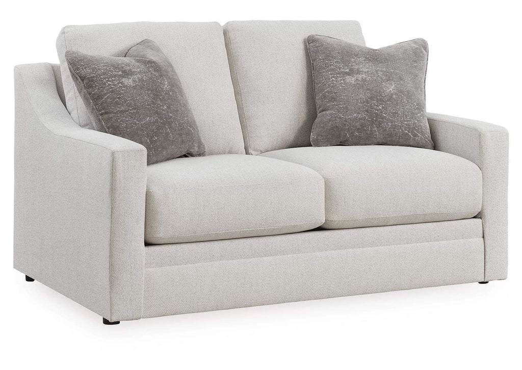 Maitelynn Sofa, Loveseat, Chair and Ottoman angled view