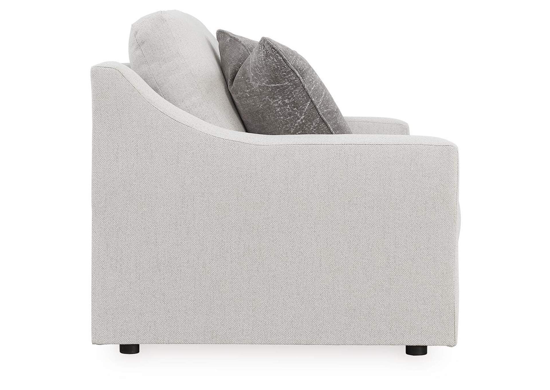 Maitelynn Sofa, Loveseat, Chair and Ottoman side view