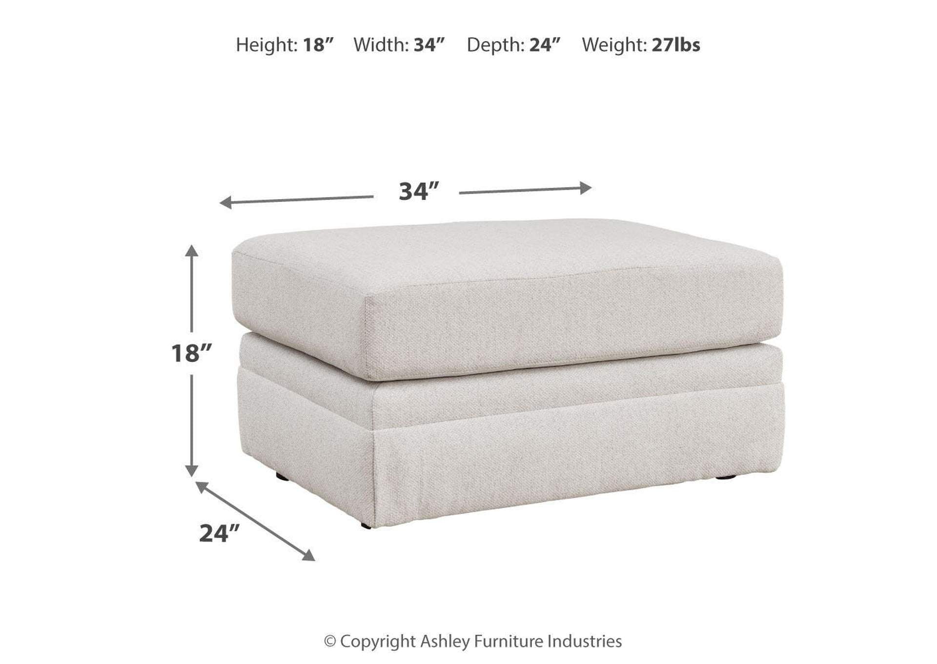 Maitelynn Ottoman dimensions