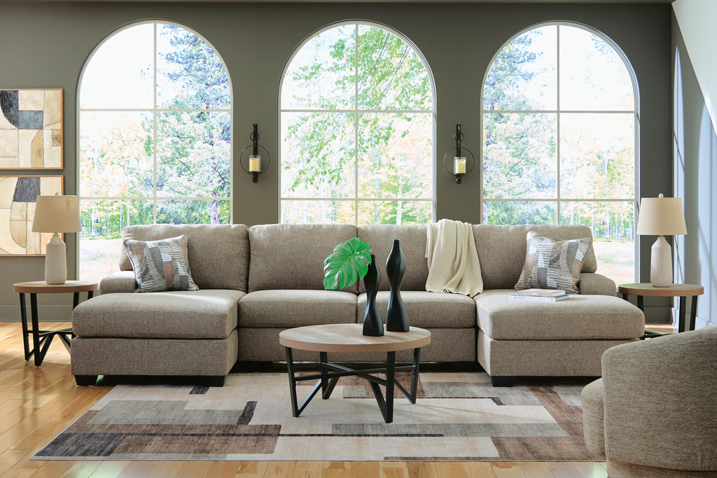 Newellen sectional, 3-Piece Sectional with Chaise · Left-Facing Chaise · 141 × 93 × 39 in, view 4