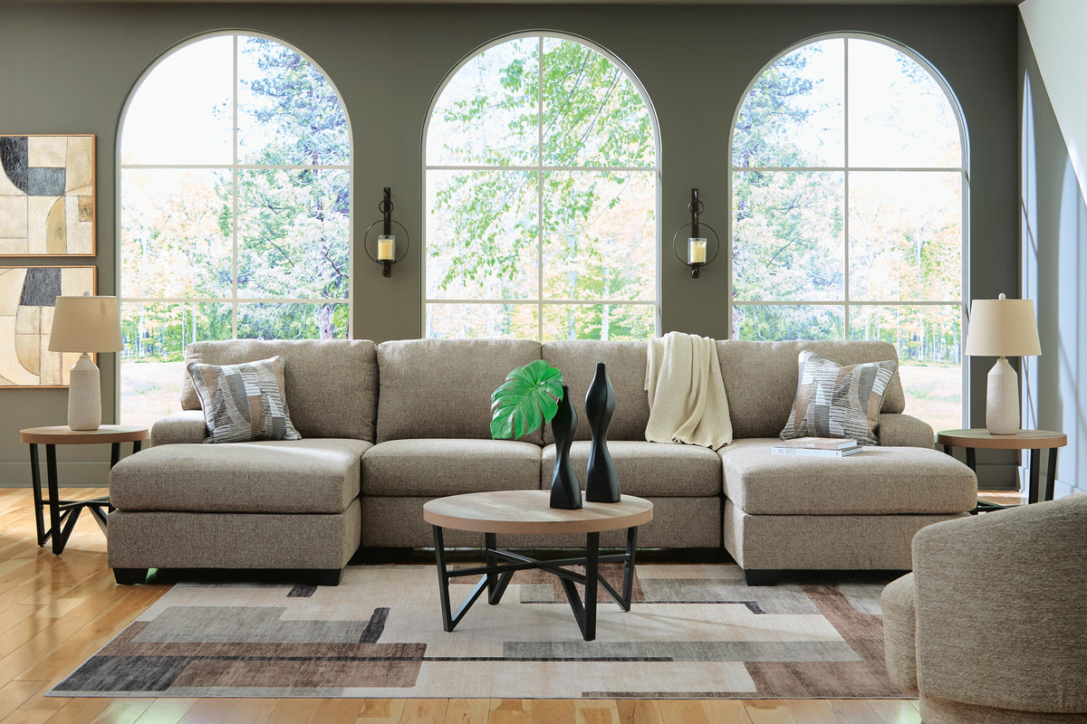 Newellen sectional, 3-Piece Sectional with Chaise · Left-Facing Chaise · 141 × 93 × 39 in, view 4