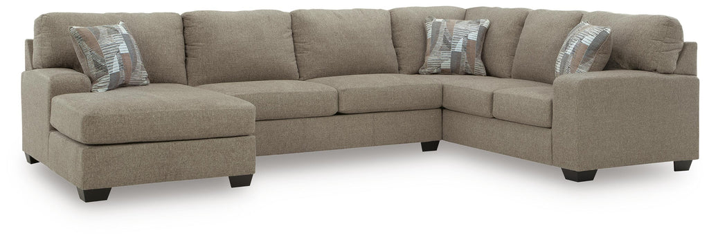 Newellen sectional, 3-Piece Sectional with Chaise · Left-Facing Chaise · 141 × 93 × 39 in, view 1