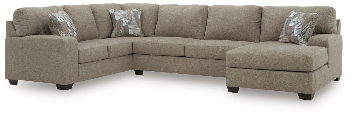 Newellen sectional, 3-Piece Sectional with Chaise · Right-Facing Chaise · 93 × 141 × 39 in, view 1