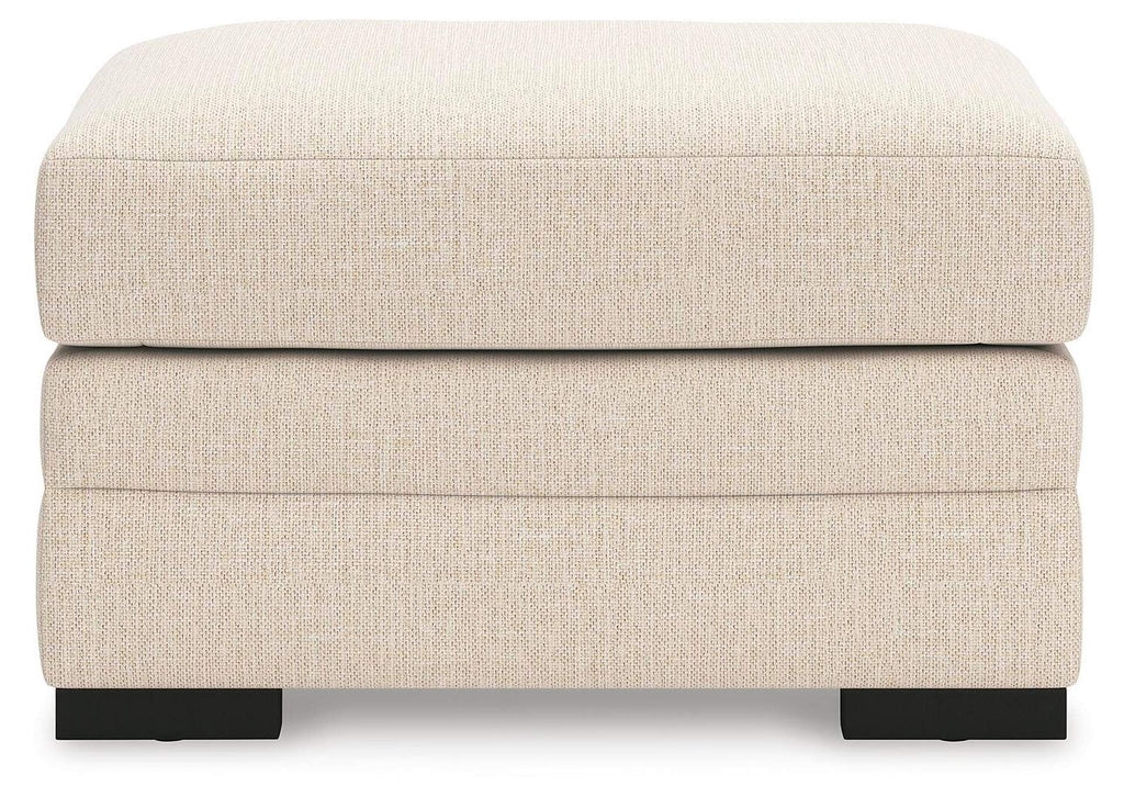 Lango Chair and Ottoman front view