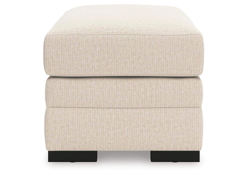 Lango Chair and Ottoman side view