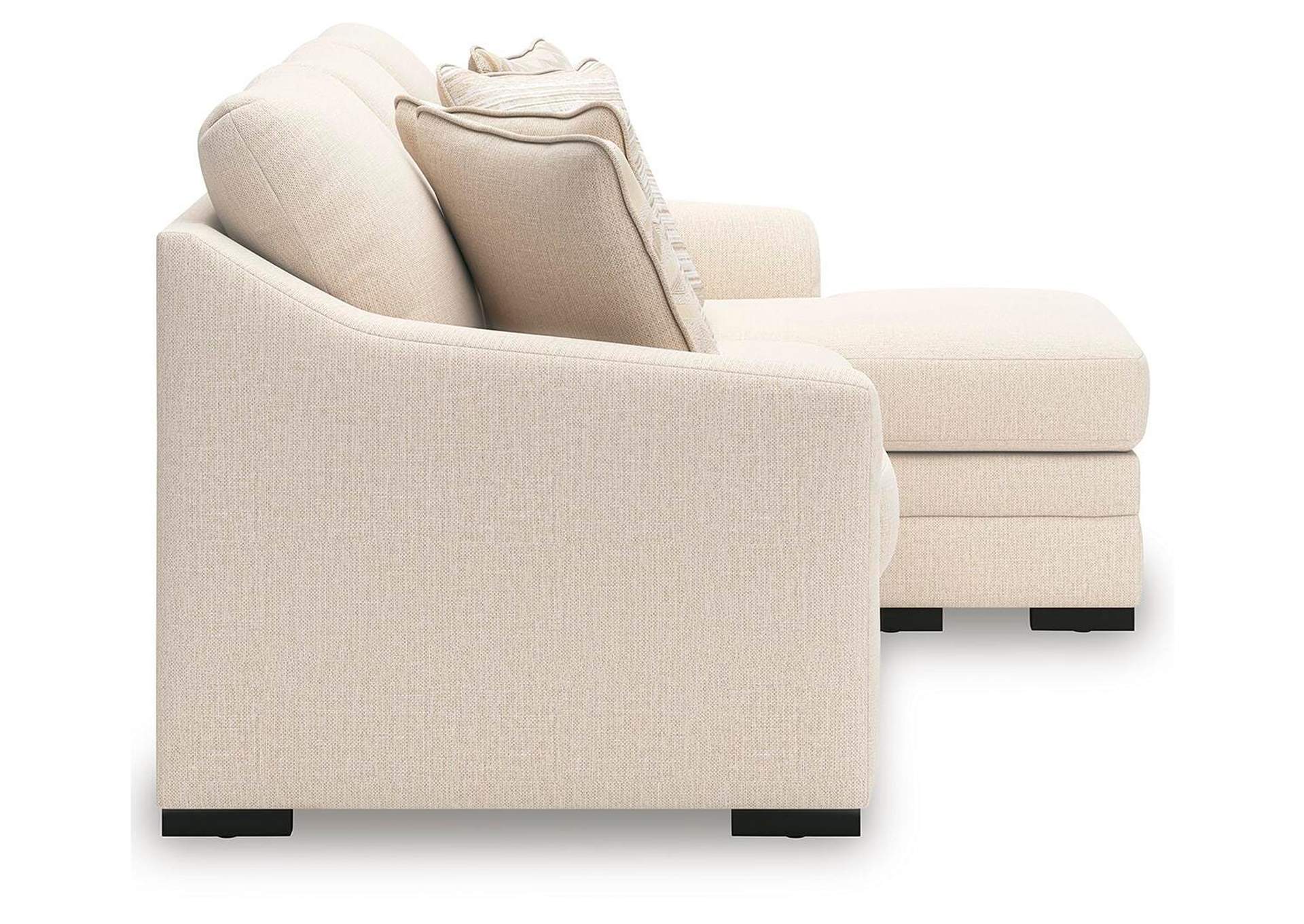 Lango Sofa and Ottoman side view