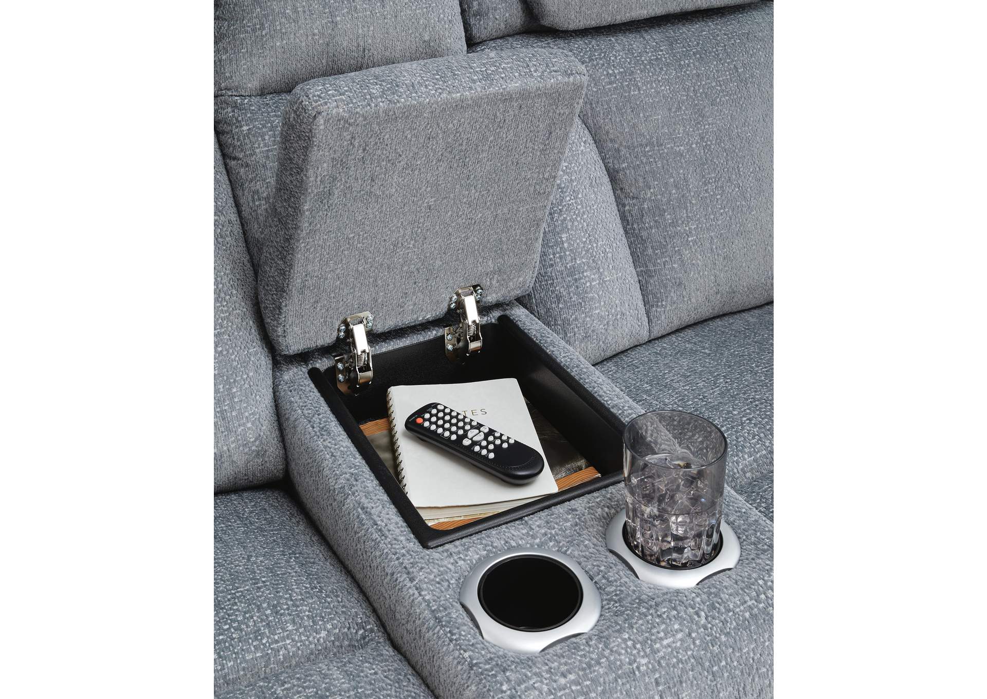 Studio Cave Power Reclining Loveseat with Console detail
