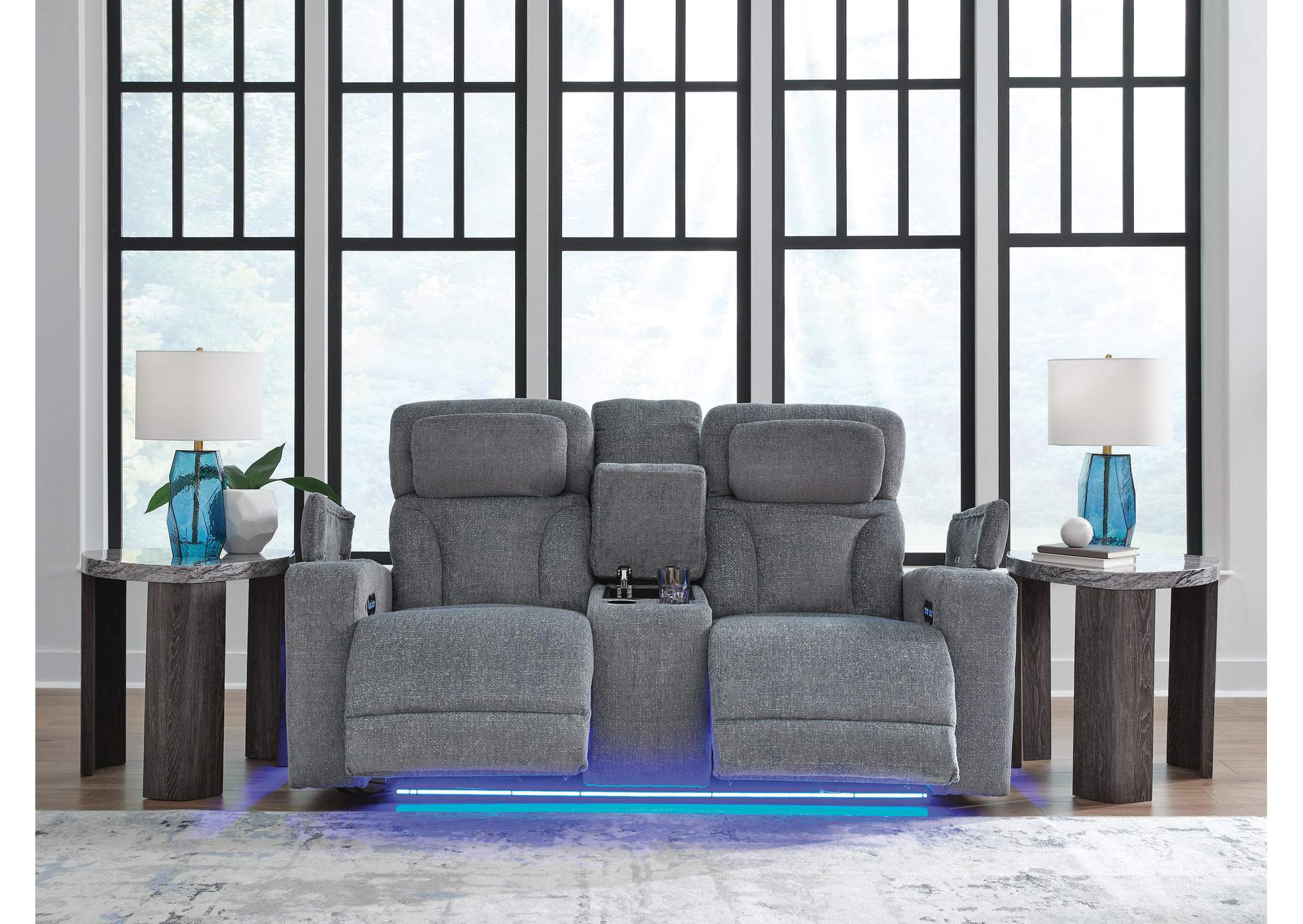 Studio Cave Power Reclining Loveseat with Console