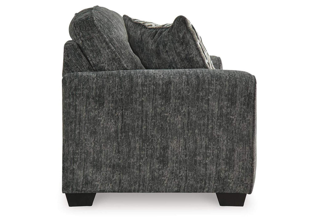 Lonoke Sofa, Loveseat, Chair and Ottoman side view