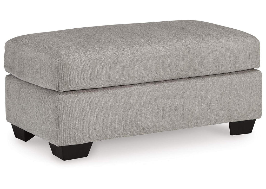Avenal Park Chair and Ottoman angled view