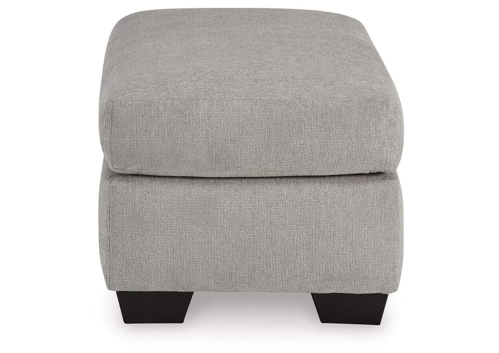 Avenal Park Chair and Ottoman side view
