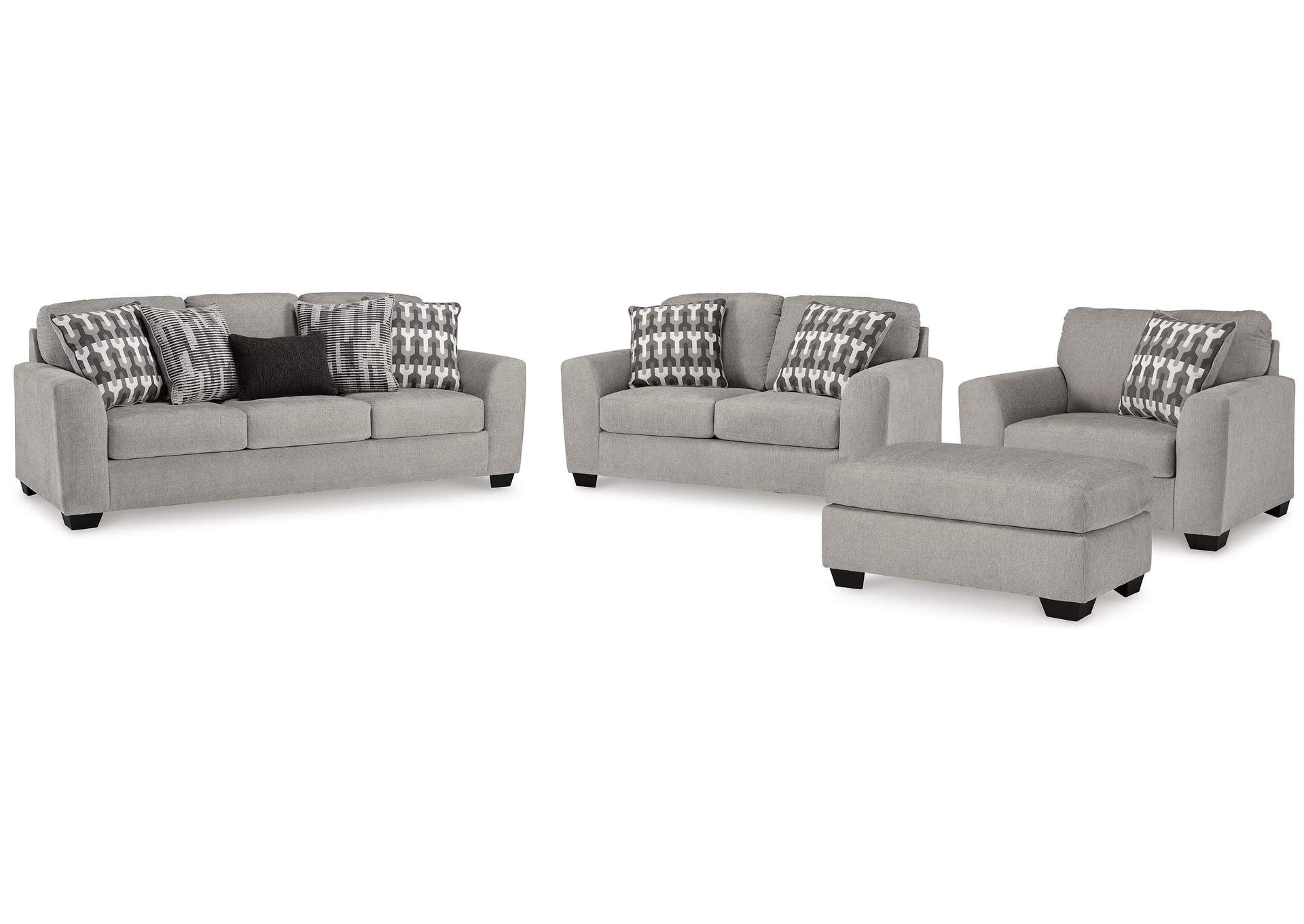 Avenal Park Sofa, Loveseat, Chair and Ottoman
