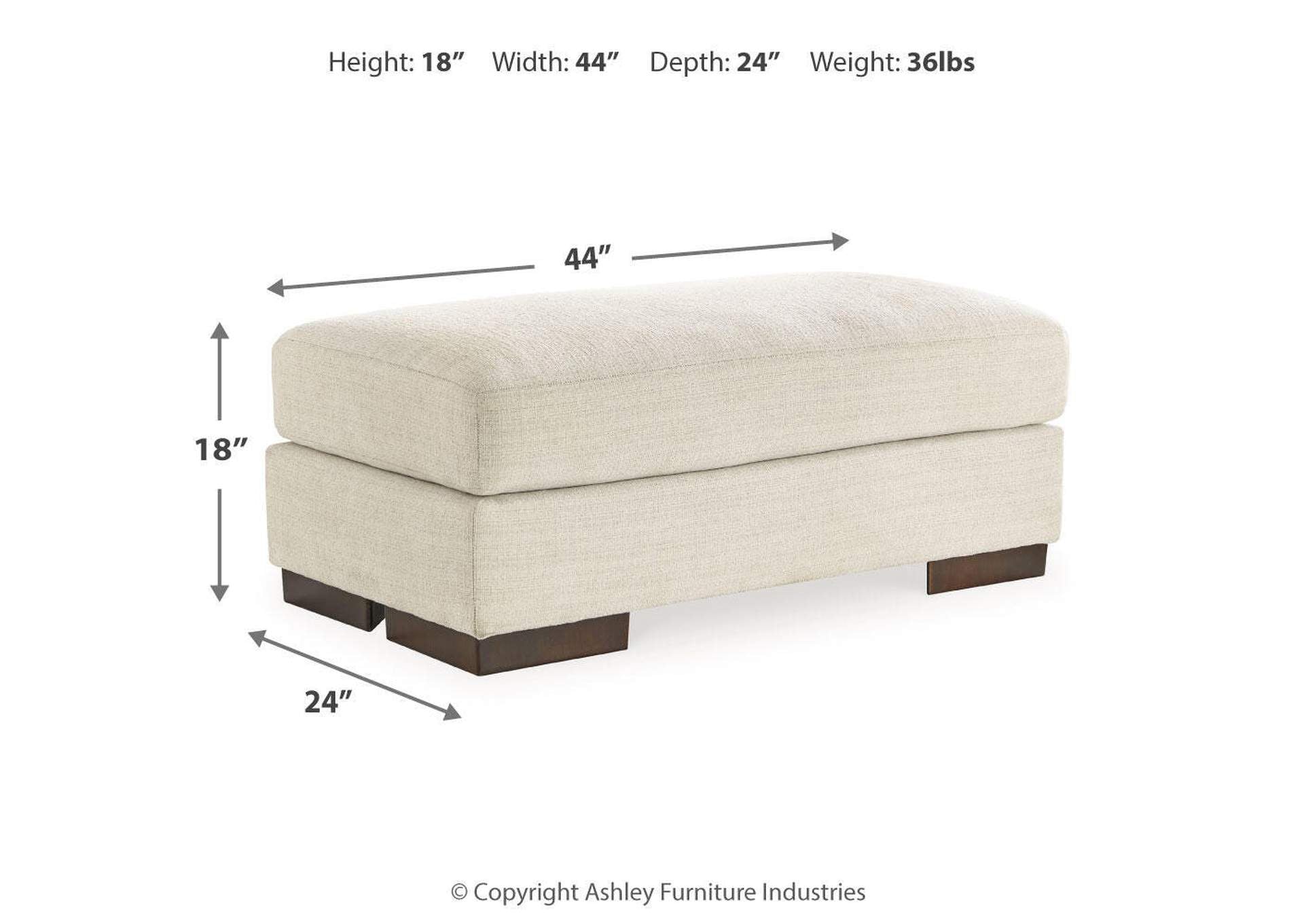 Maggie Ottoman dimensions