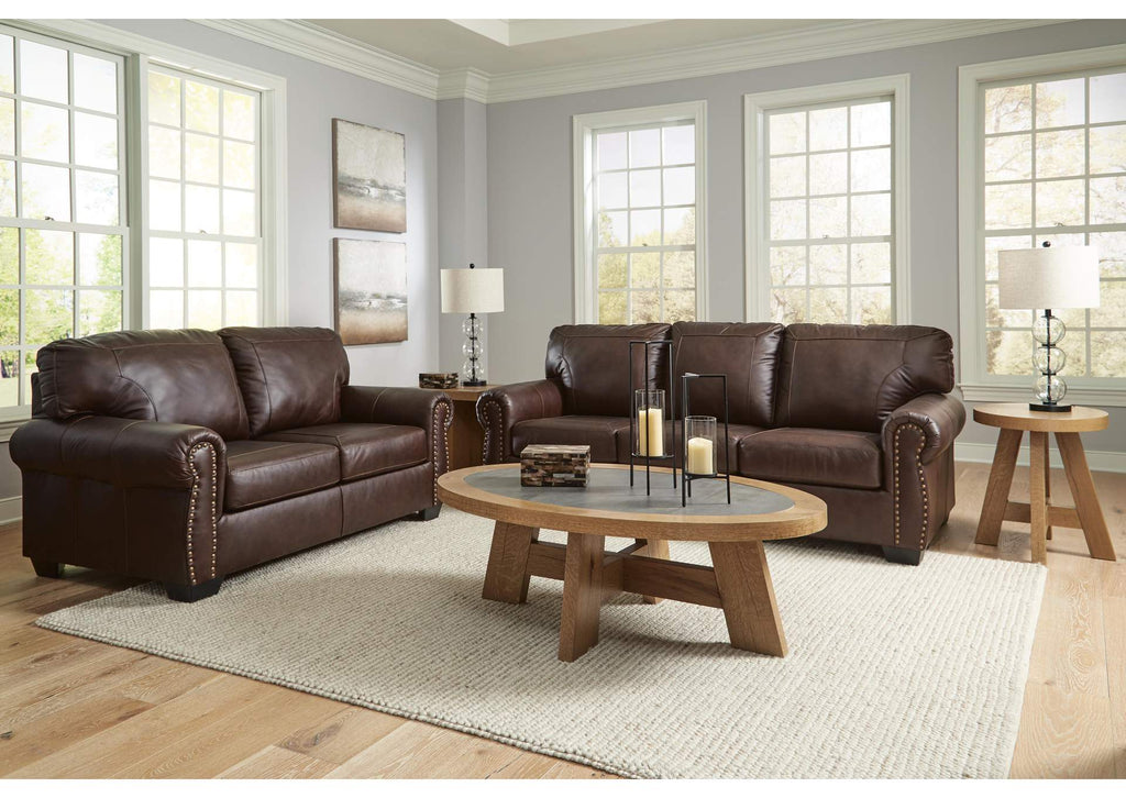 Colleton Leather Sofa and Loveseat