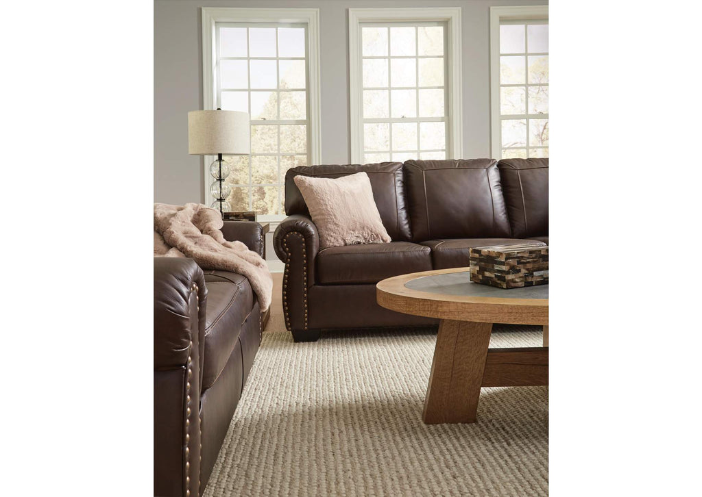 Colleton Leather Sofa and Loveseat