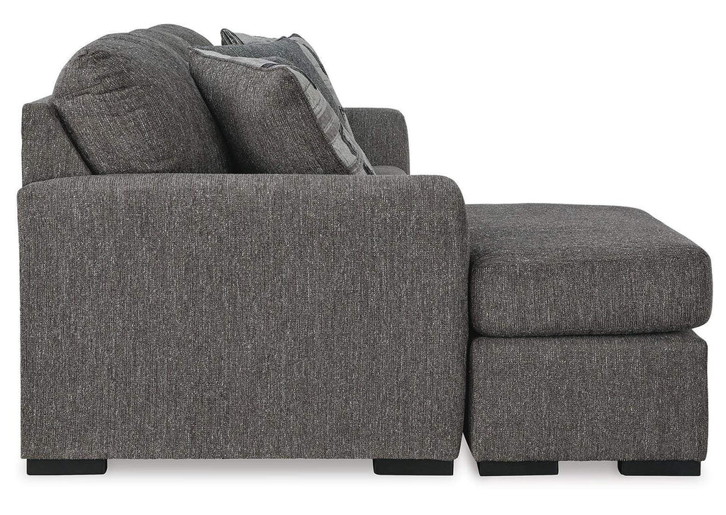 Gardiner Sofa Chaise with Ottoman side view