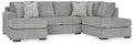 Casselbury sectional, 2-Piece Sectional with Chaise · Right-Facing Chaise · 124 × 86 × 40 in, view 1
