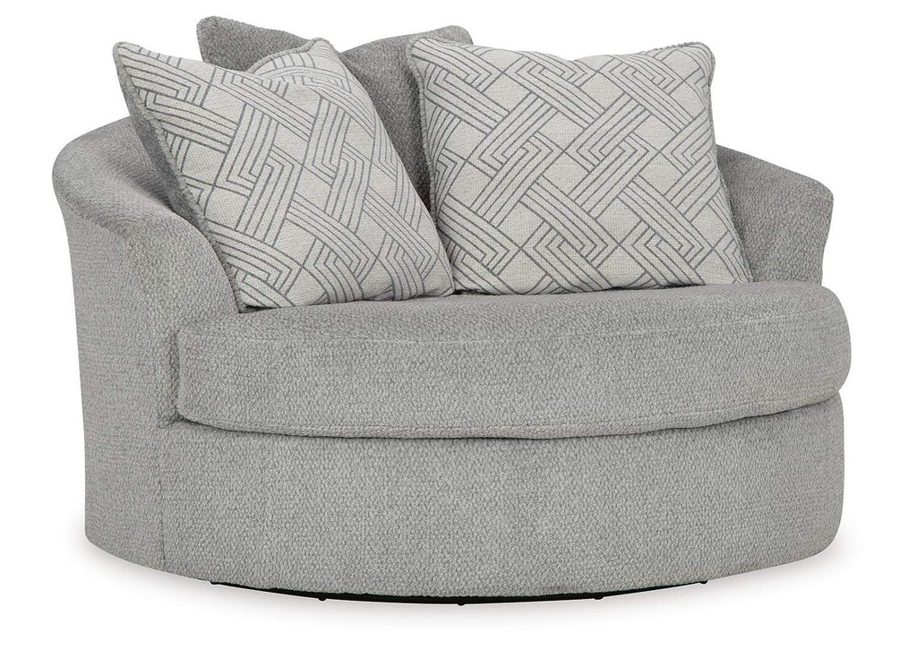 Casselbury Oversized Swivel Accent Chair angled view