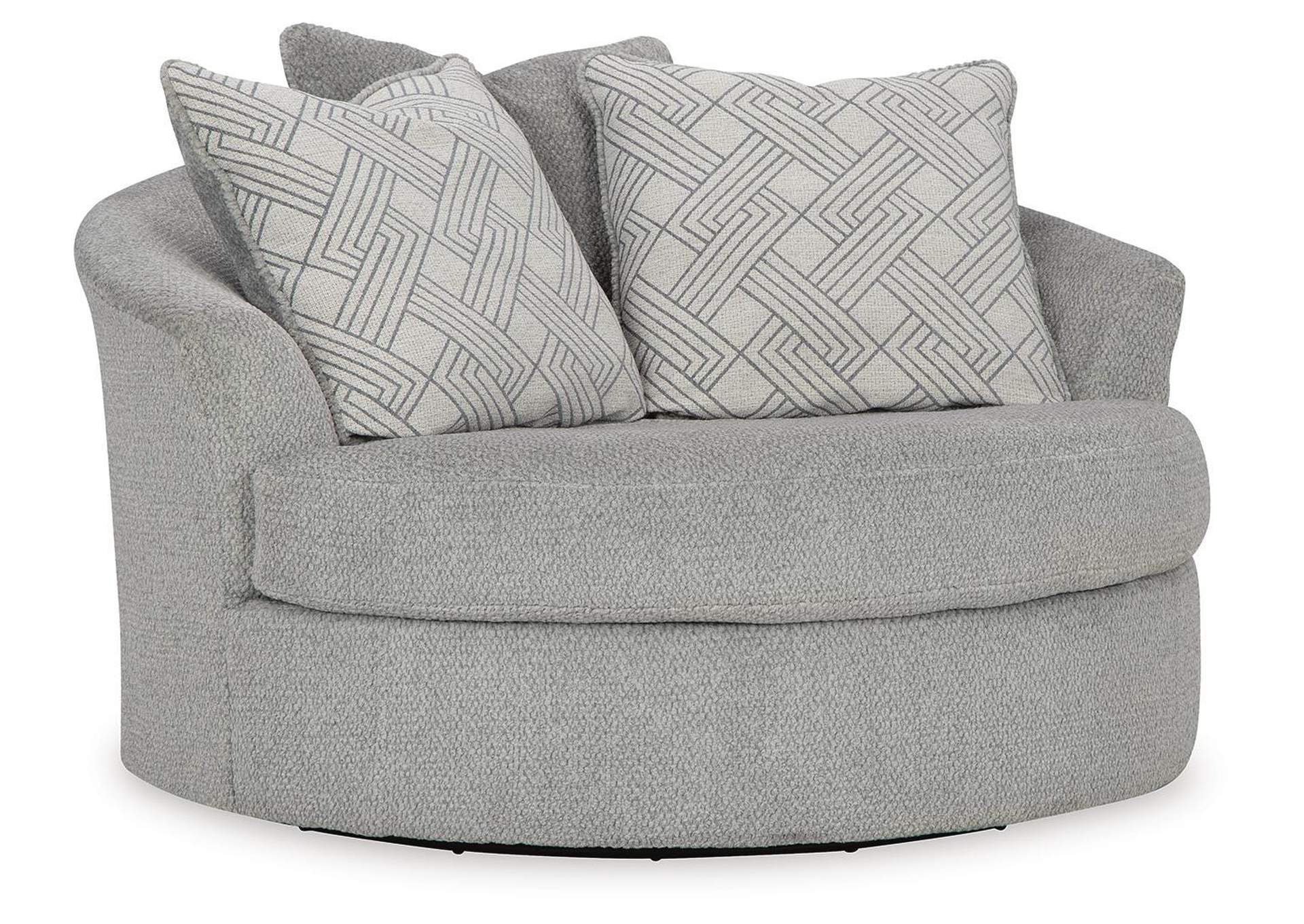 Casselbury Oversized Swivel Accent Chair angled view