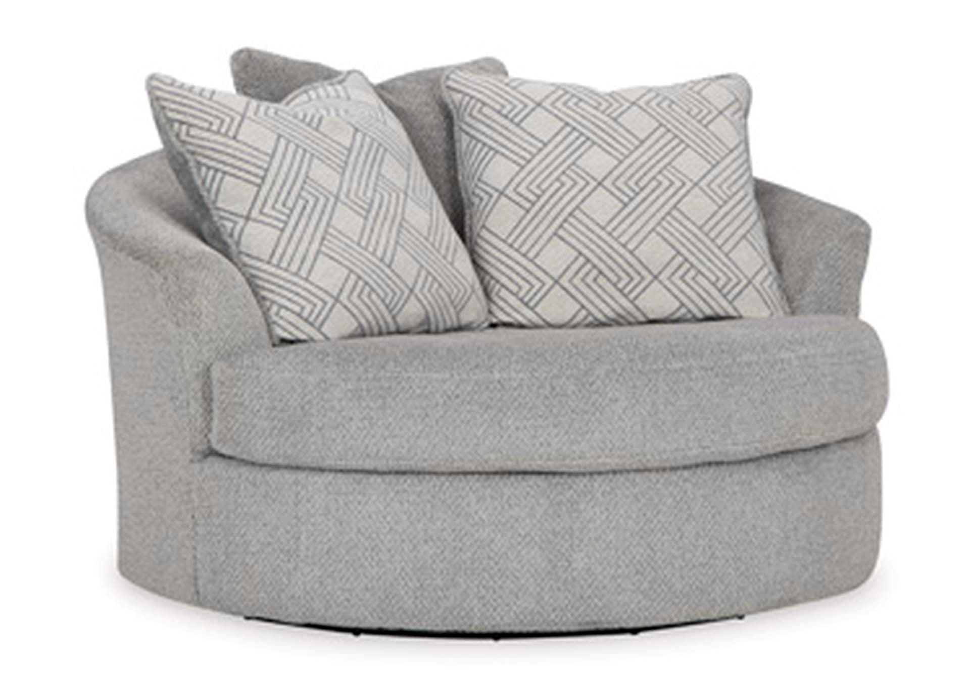 Casselbury Oversized Swivel Accent Chair angled view