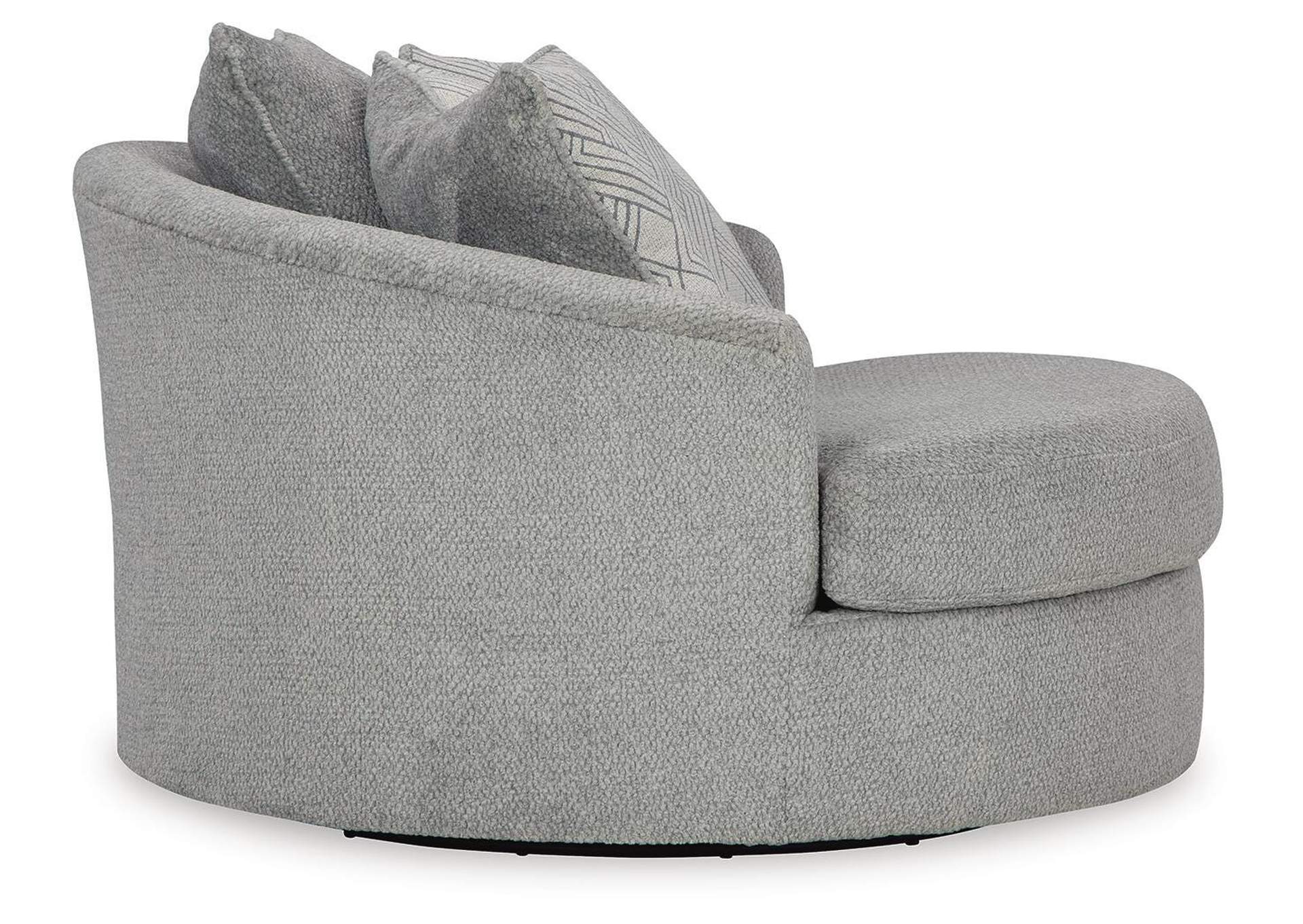 Casselbury Chair and Ottoman side view