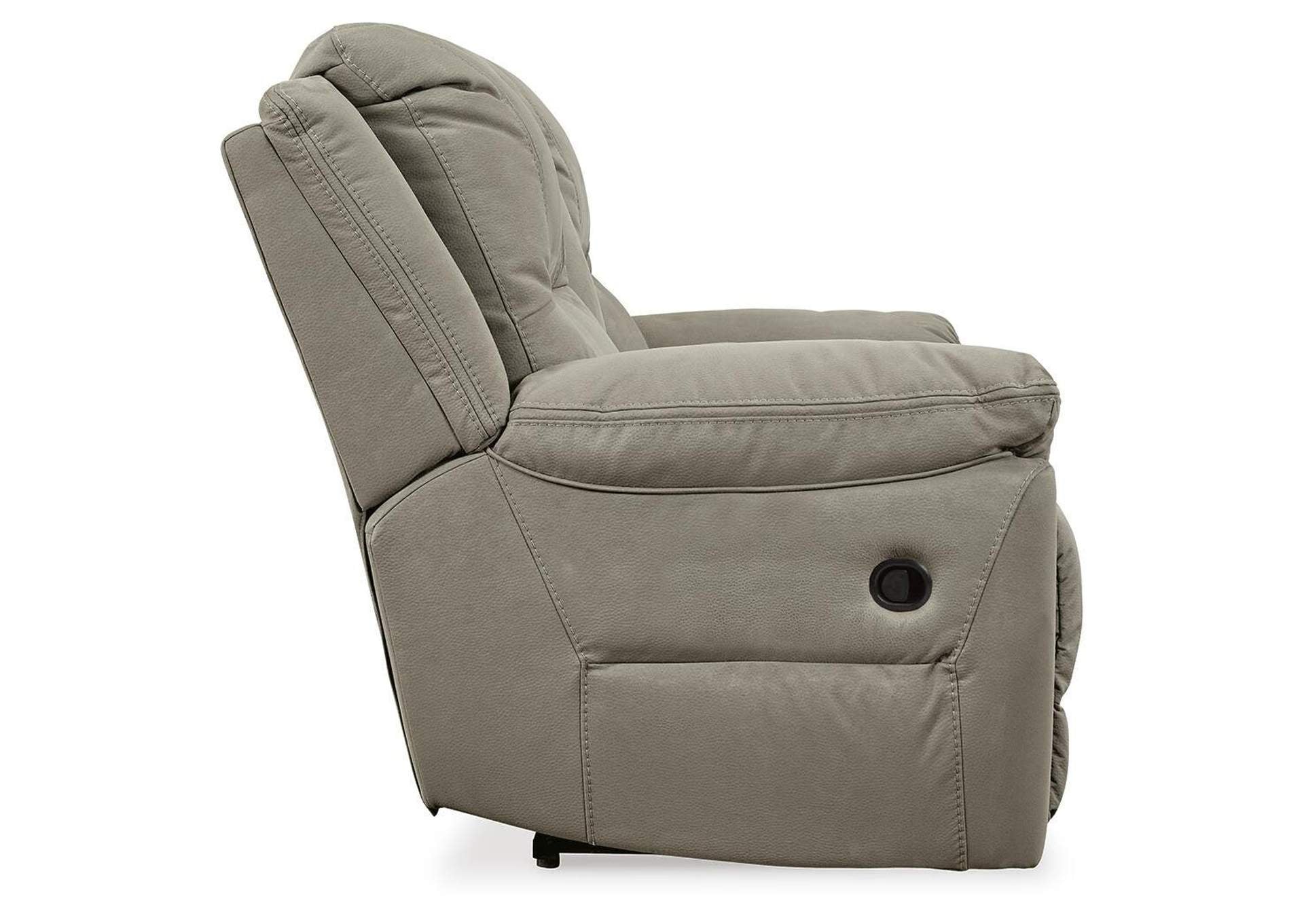 Next-Gen Gaucho Reclining Loveseat with Console side view
