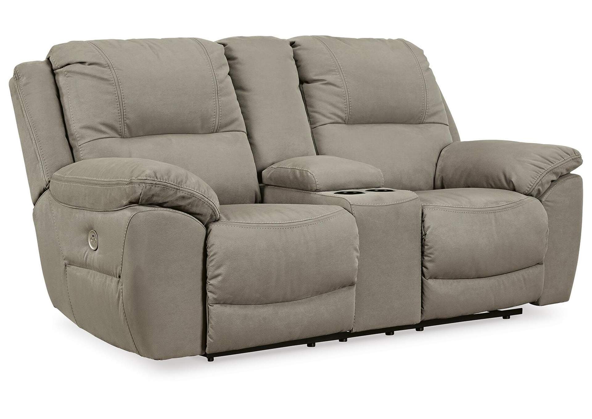 Next-Gen Gaucho Power Reclining Loveseat with Console angled view