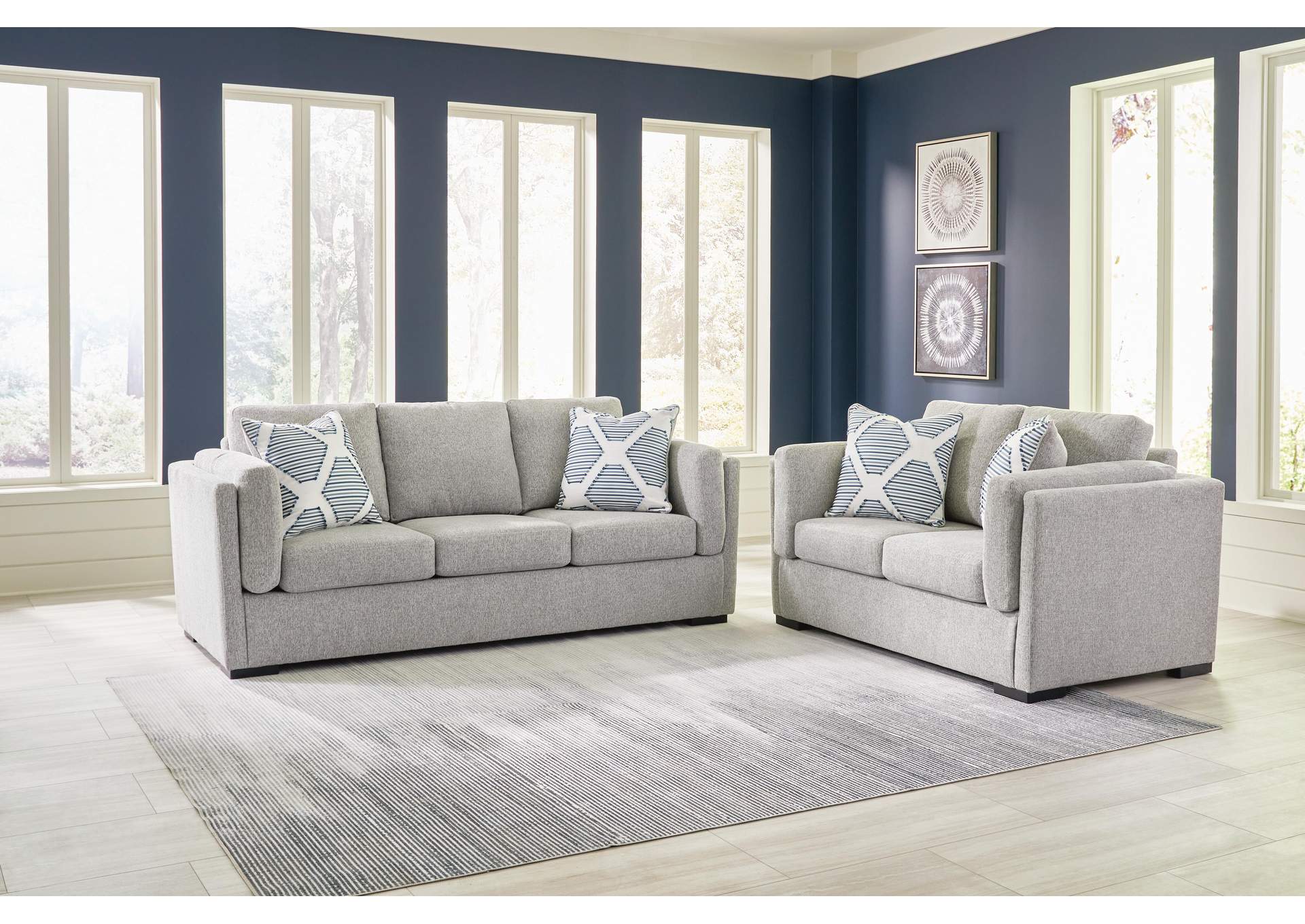 Evansley Sofa, Loveseat, Chair and Ottoman