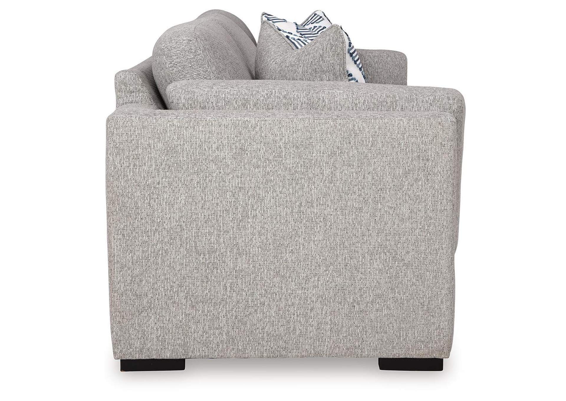 Evansley Sofa, Loveseat, Chair and Ottoman side view