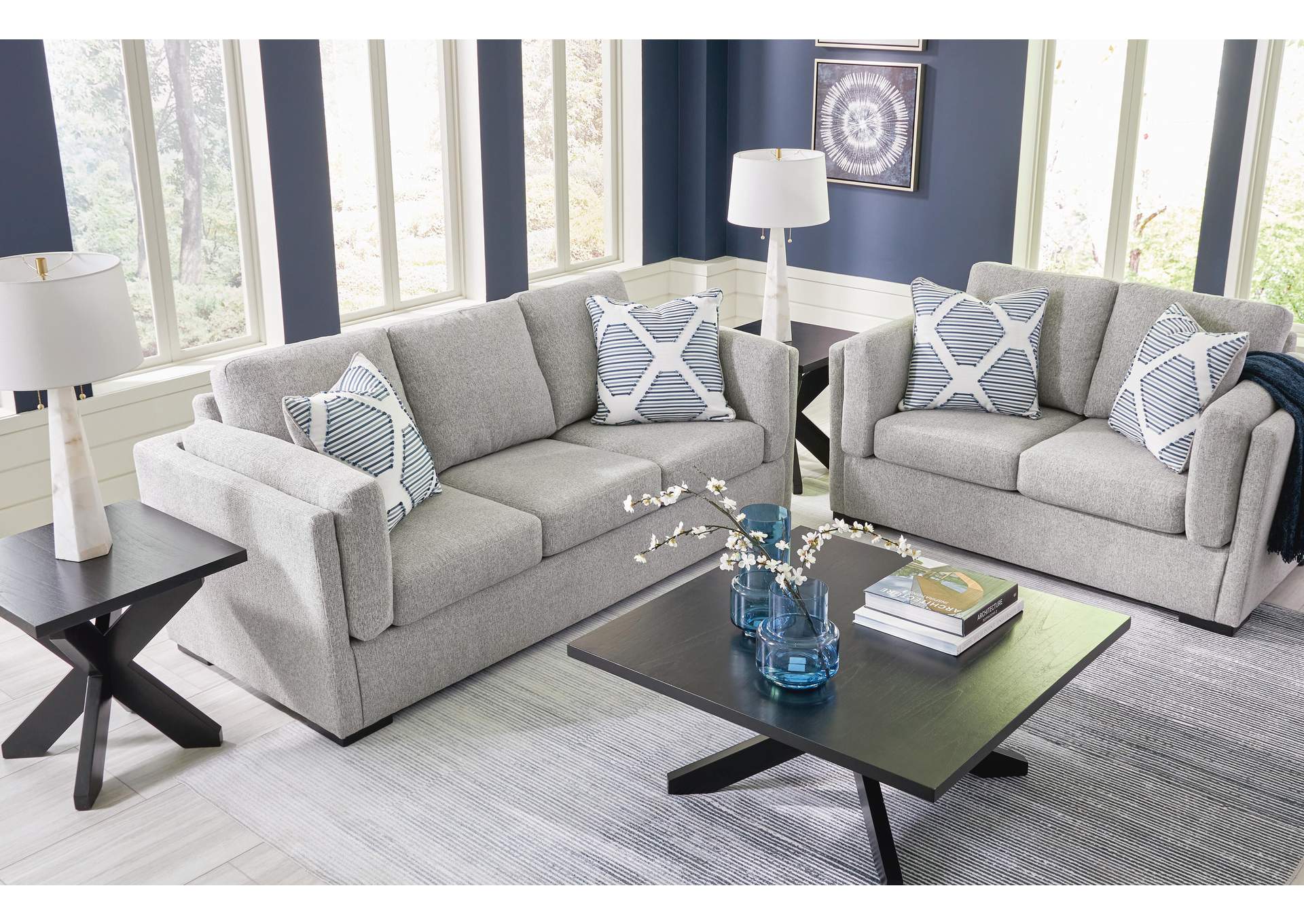 Evansley Sofa and Loveseat
